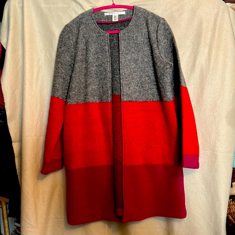 Multi color, three-quarter links cardigan